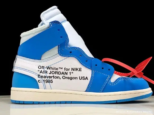 Official Maikesneakers AQ0818-148 1 Off-White Jordan Blue Air UNC Powder 0503